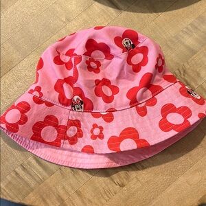 Pink and Red Floral Disney bucket hat
